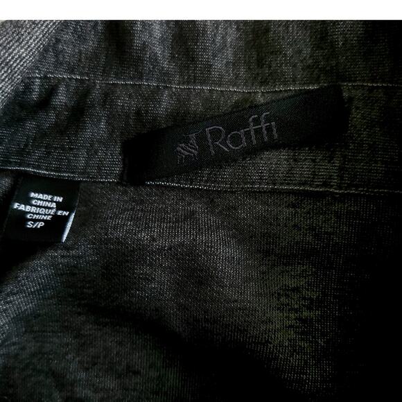 RAFFI men's button up cotton blend knit casual shacket gray jacket Sz Small NEW - Picture 7 of 8